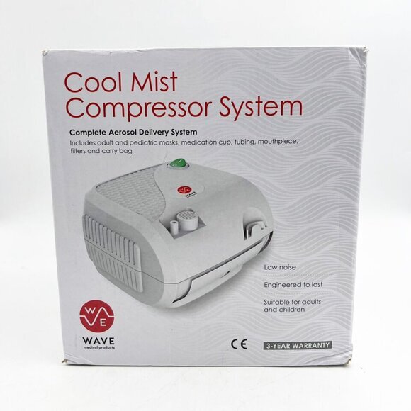 - Wave Cool Mist Compressor Low Noise Aerosol Delivery System *NEW* - Picture 1 of 3